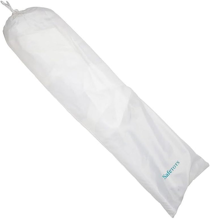 Safetots Extra Breites Bettgitter Weiss, 140cm breit x 50cm hoch, Bettschutzgitter für Kleinkinder z