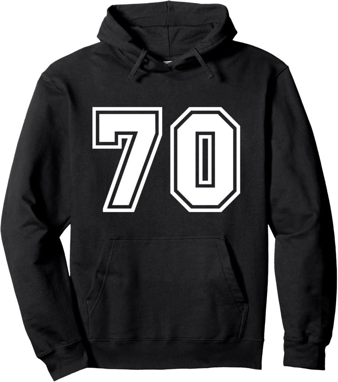 Team Jersey Nummer #70 Sportgeschenk Pullover Hoodie