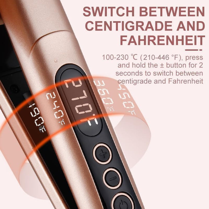 Haarglätter, JAETON Professioneller Keramik Glätteisen Haarglätter zum Glätten, Locken und zum Erzeu