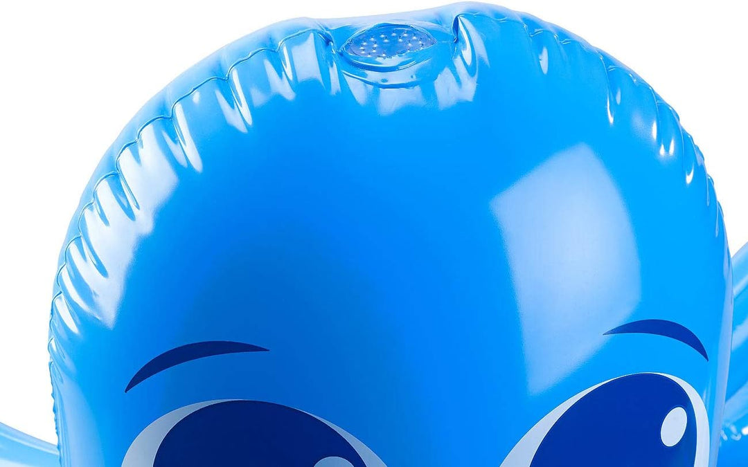 Playtastic Badespielzeug: Aufblasbarer Oktopus mit integriertem Wassersprinkler für Kinder (Wassersp