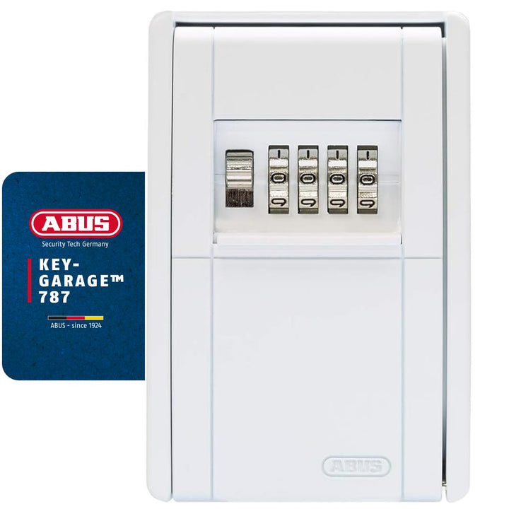 ABUS KeyGarage™ 787 - Schlüsselbox zur Wandmontage - für Schlüssel oder kleine Wertgegenstände - Wei