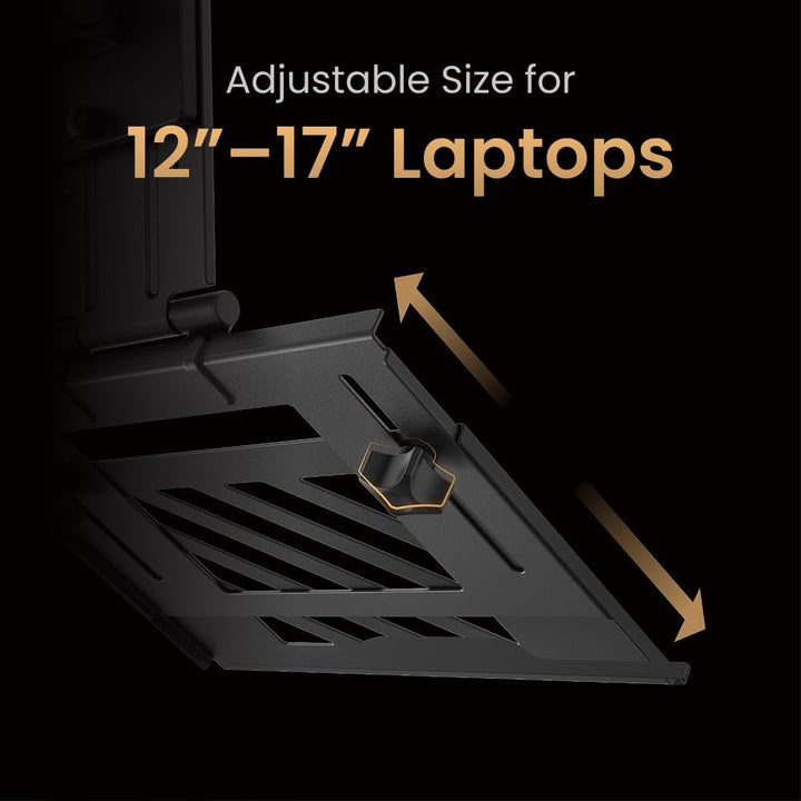 BenQ LTB01 Klappbare Laptopablage für Monitorarme 75 × 75 mm VESA-kompatible Laptophalterung, geeign