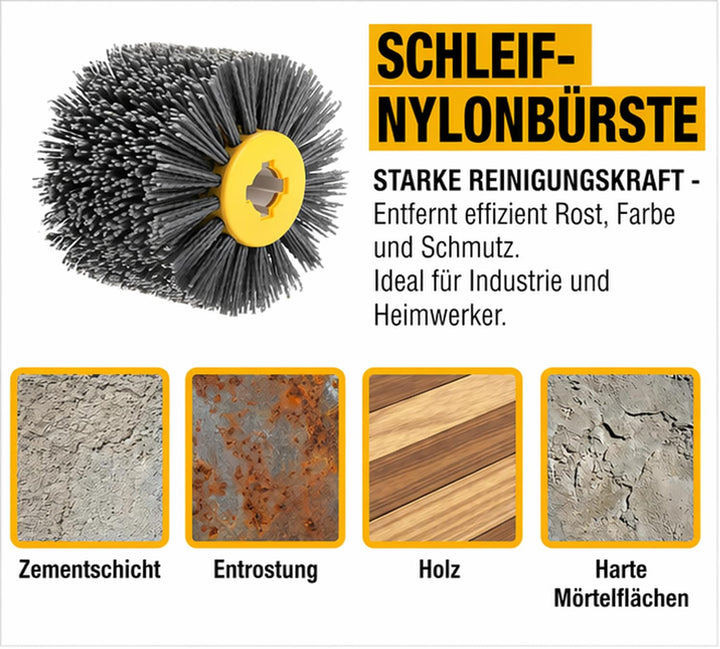 Nylonbürste nylonbürste 80 Schleifbürsten Schleif-Nylonbürste polierbürste schleifbürsten für holz K