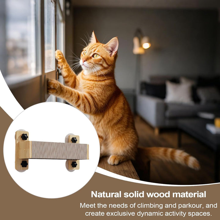 Katzenregale, Set mit sicheren und stabilen Sitzstangen für Katzen – Sitzstange, Treppe, für Fenster