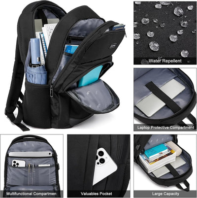 YIORMIOR Schulrucksack Jungen Mädchen Teenager, Rucksack Herren Damen Laptop Rucksack Daypacks für 1