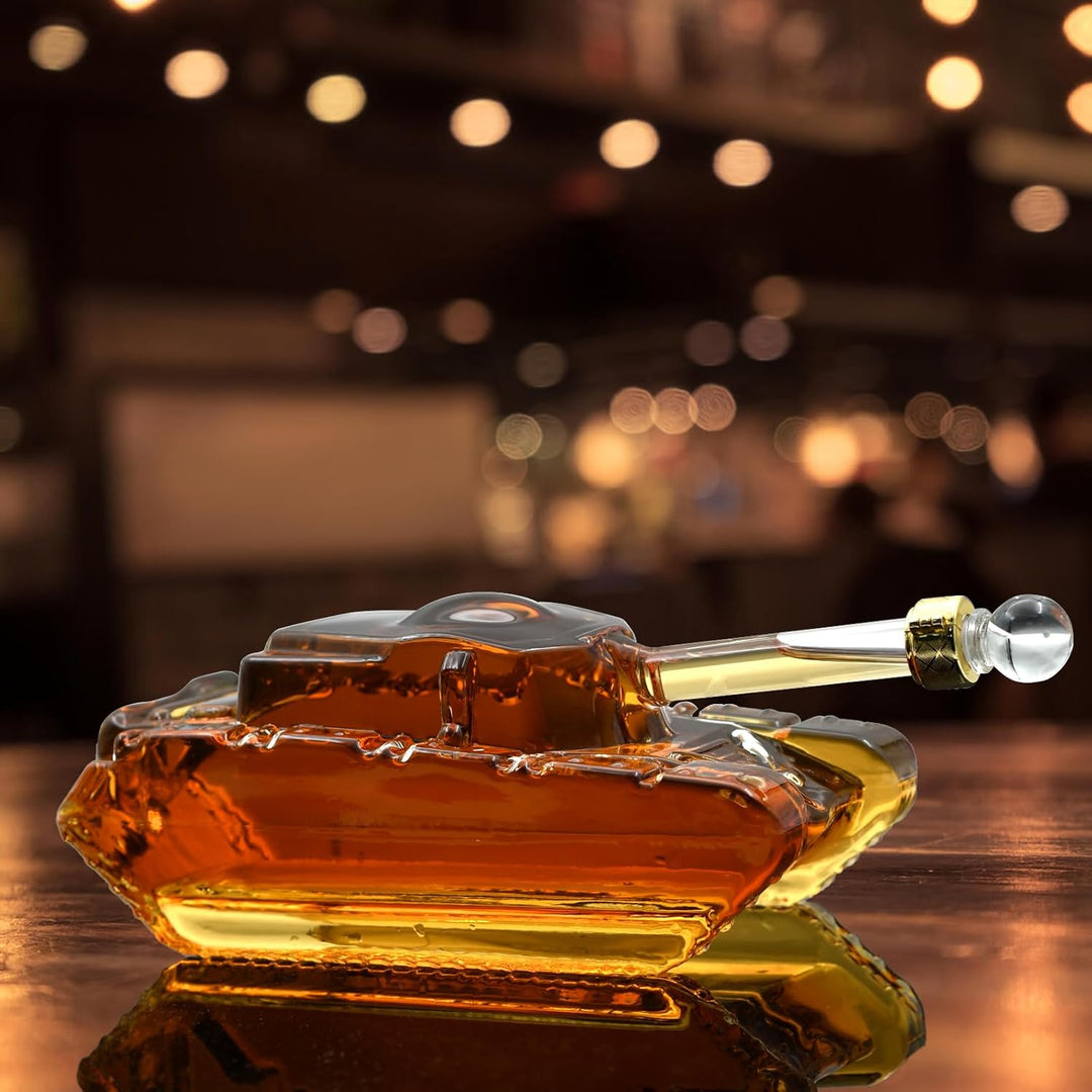 Tank Whiskey Shaker, Männergeschenk Einzigartiges personalisiertes Geschenk für Ehemann & Vater, Ide
