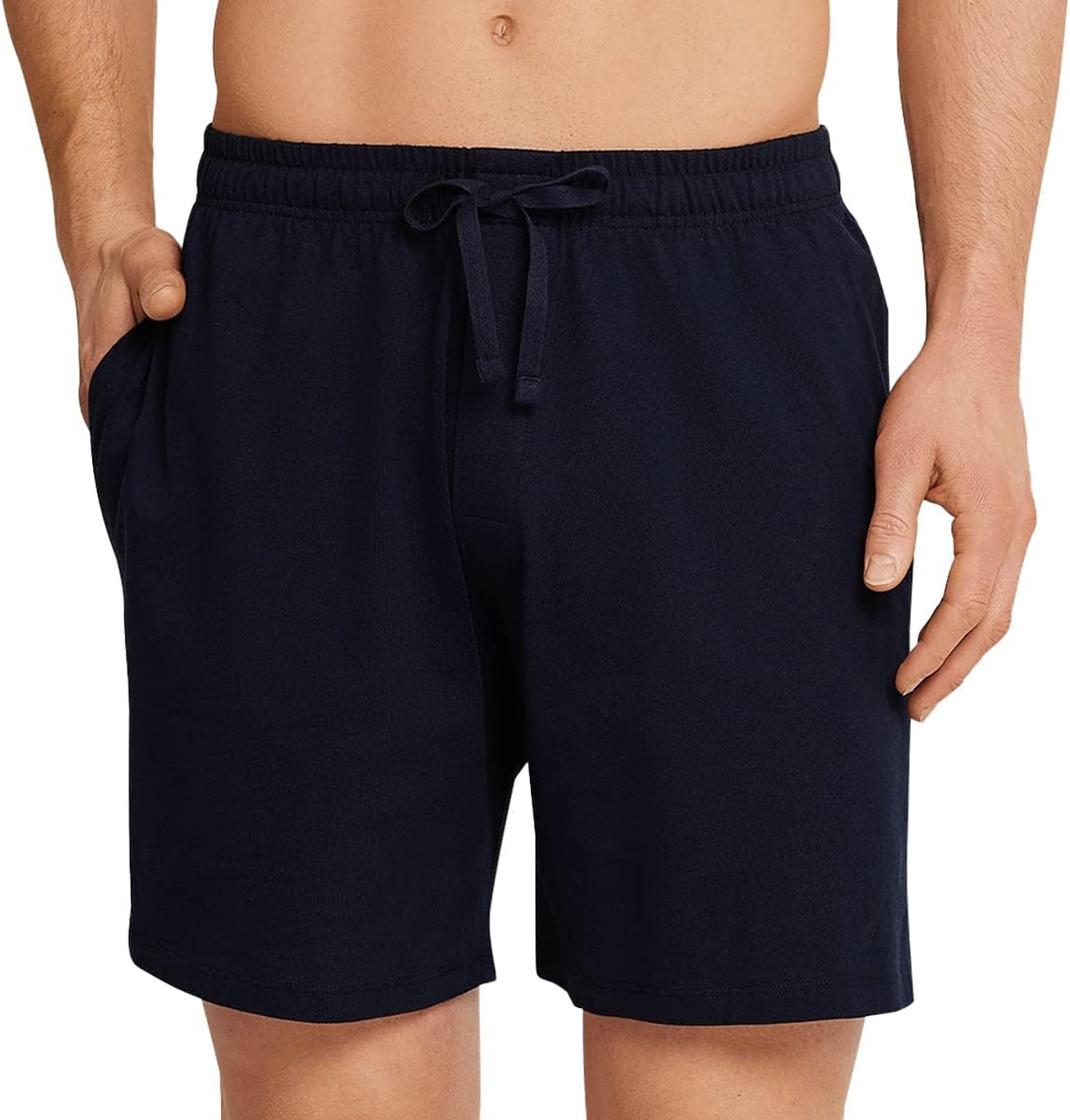 Schiesser Herren Kurze Schlafhose-Mix + Relax Pyjamaunterteil 52/ L Dunkelblau_163838, 52/ L Dunkelb