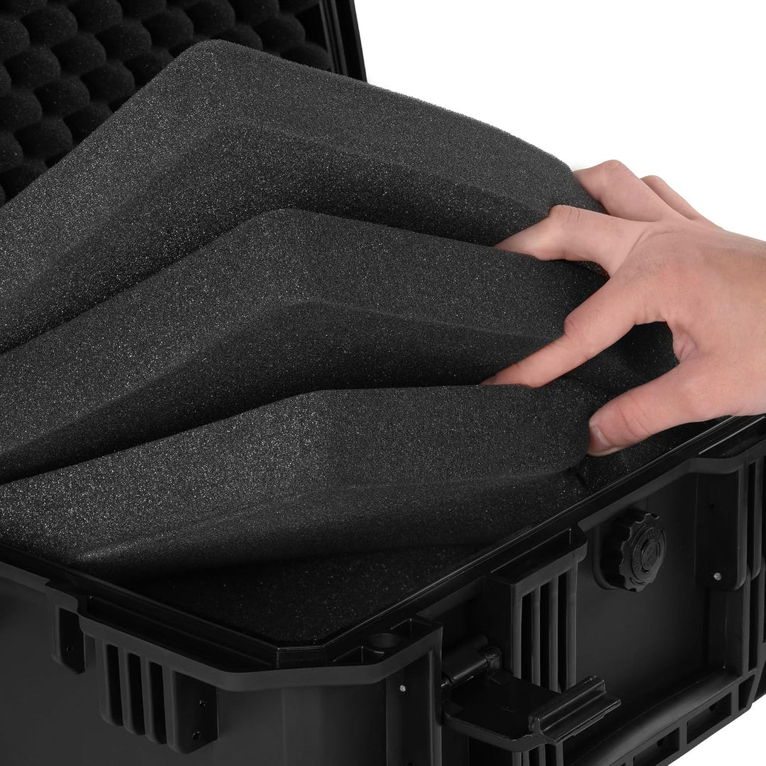 Zelsius Transportkoffer mit Schaumstoffpolsterung | 18 Liter | Kamerakoffer mit Rollen, Outdoorbox,