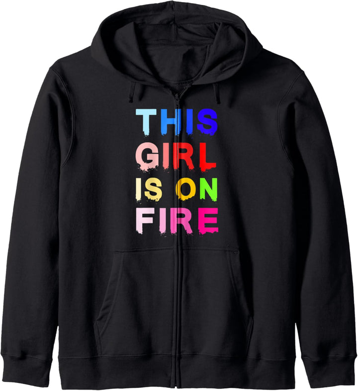 Dieses Mädchen Ist Feuer Heiss Süss Königin Prinzessin Kapuzenjacke
