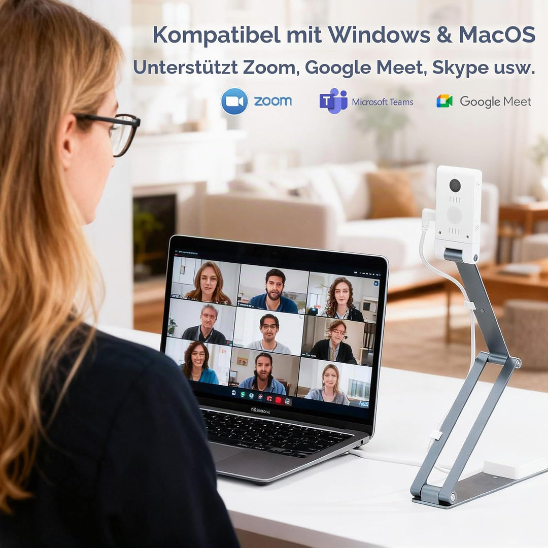 Dokumentenkamera Scanner USB Mobil: 16MP 4K A3 Dokumentenscanner mit Autofokus AI Rauschreduzierung