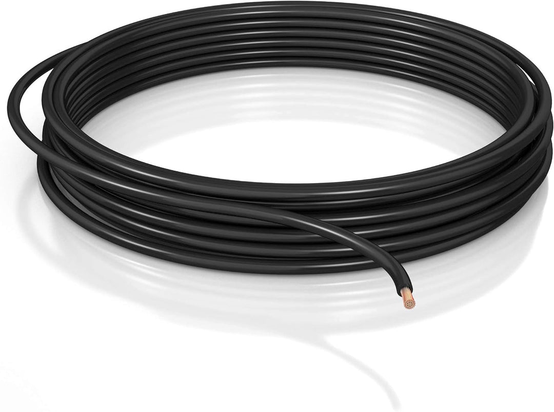 DCSk Fahrzeugleitung - 25mm² - 5m - FLRY B asymmetrisch - 25 mm² - KFZ Kabel Litze - Schwarz - 25mm2