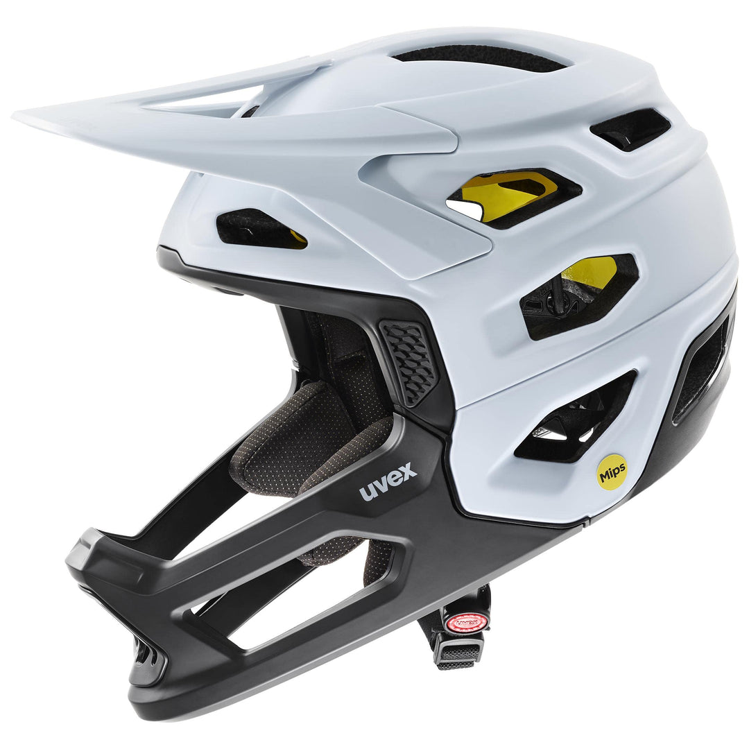 Uvex Revolt MIPS DH Fahrrad Helm matt weiss/schwarz 2023 57-61 cm, 57-61 cm