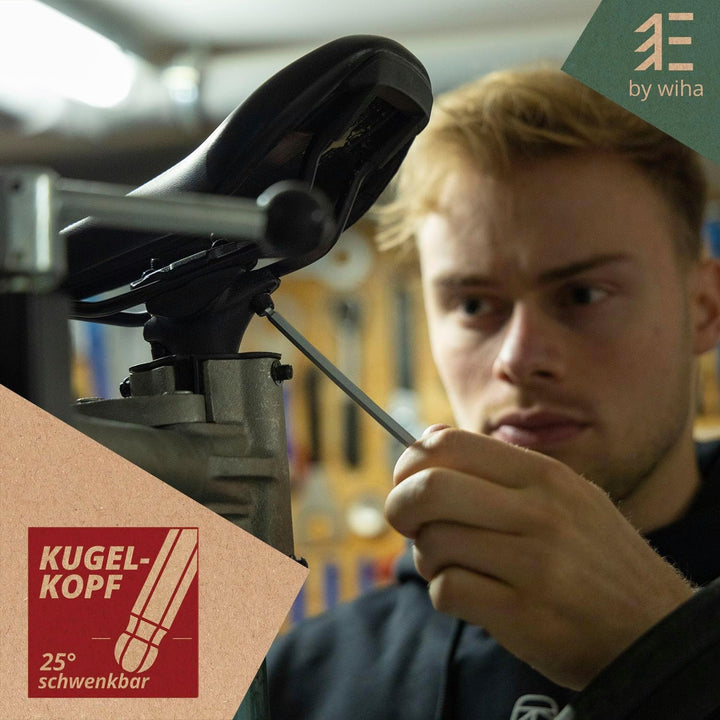 Wiha Essential Stiftschlüssel Set 14 tlg. mit Kugelkopf I Innensechskant Satz 1,27-10mm I Innensechs
