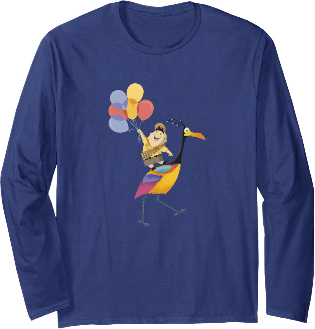 Disney Pixar Up Kevin And Russell With Balloons Langarmshirt