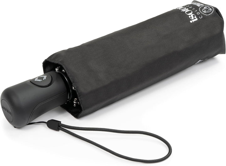 Isotoner Regenschirm für Damen, klein, automatisches Öffnen/Schliessen, Schwarz, one size, Schwarz