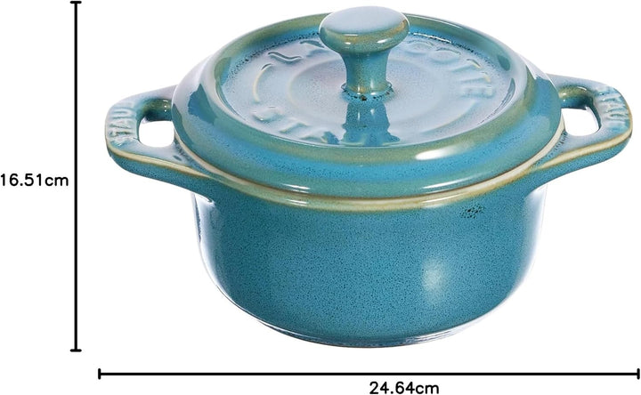 Staub Mini Cocotte Round 4 pcs. - 200 ml 40508-160-0 Antique Turquoise