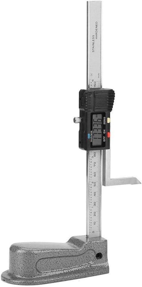 Zunate Digitales Höhenmessgerät, 0-150mm Digital Precision Height Gauge Aperture Tiefenmesser mit Ed