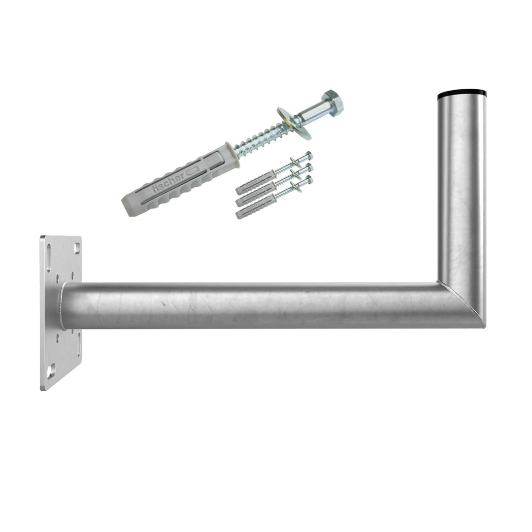 Premium X 40cm Wandhalter ALU Wand SAT Halterung Wandhalterung L-Halter 400mm Schraubensatz für Wand