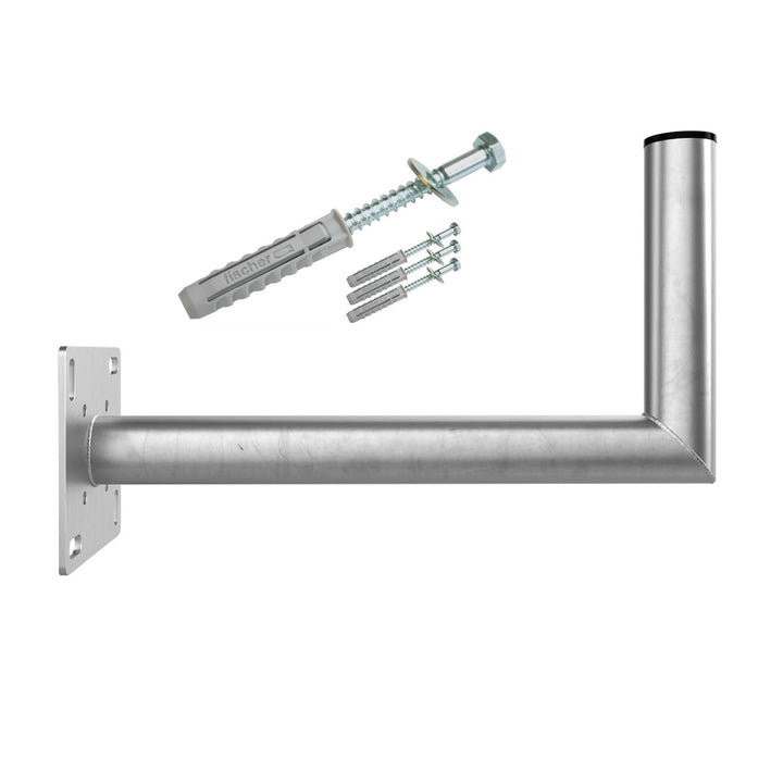 Premium X 40cm Wandhalter ALU Wand SAT Halterung Wandhalterung L-Halter 400mm Schraubensatz für Wand