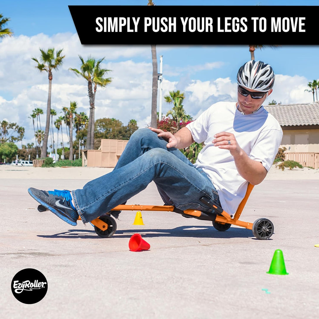 Ezyroller Pro X Fun Fahrzeug Dreirad für Jugendliche und Erwachsene ab 10 Jahre (orange), Orange