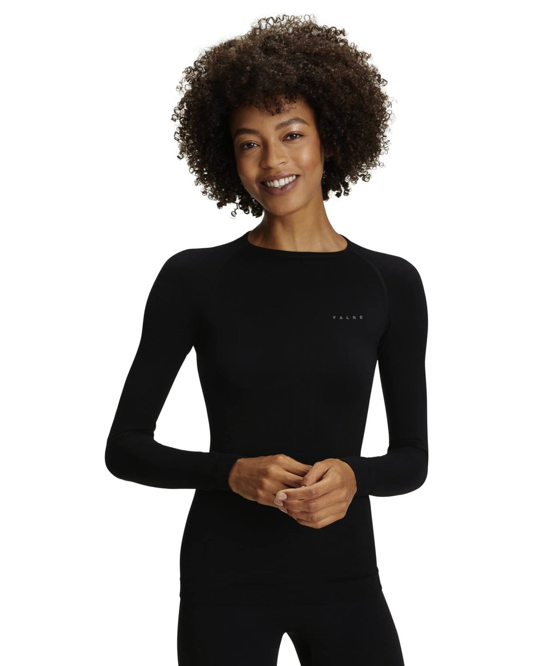 FALKE Damen Warm Round Neck Funktionsshirt Langarm für milde bis kalte Temperaturen warme Funktionsu