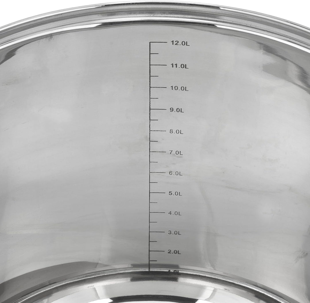 RESTO Edelstahltopf 28cm - Suppentopf, Universaltopf 13 L - Schmortopf mit Deckel - Topf für alle He