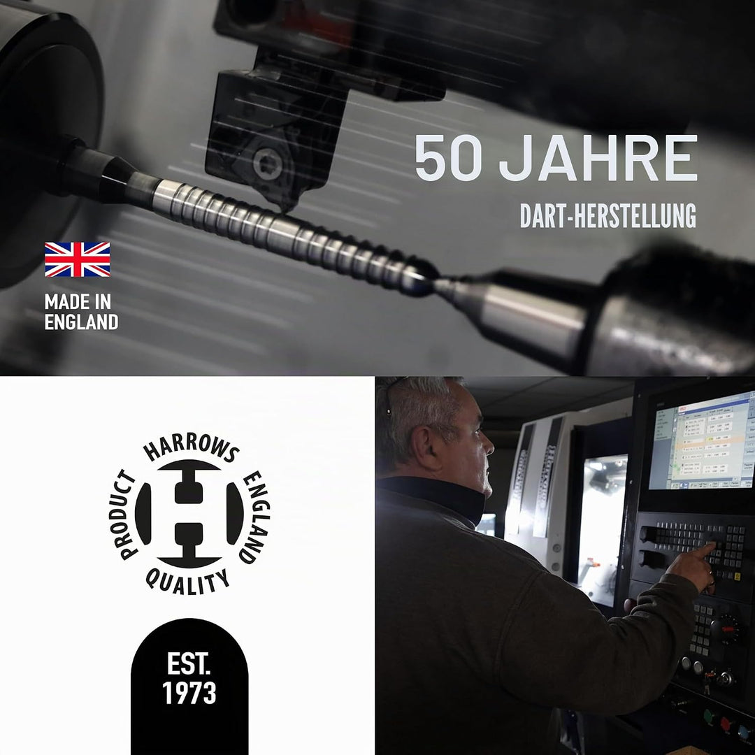 Harrows Ice Recut Dartpfeile, 90% Wolfram, mit Stahlspitze, Verschiedene Gewichte und Farben 24 g sc
