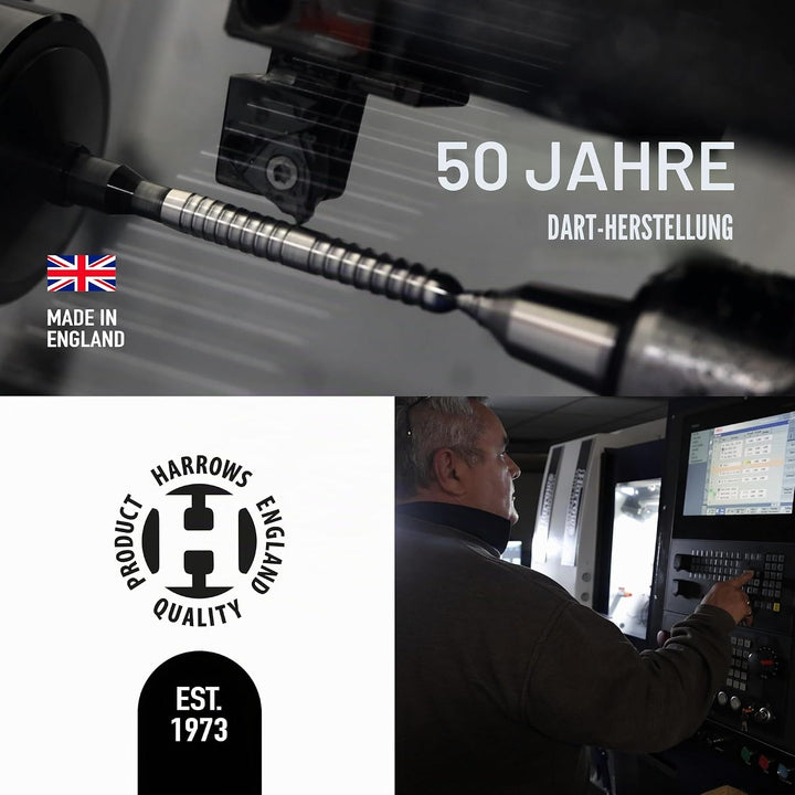 Harrows Ice Recut Dartpfeile, 90% Wolfram, mit Stahlspitze, Verschiedene Gewichte und Farben 24 g sc