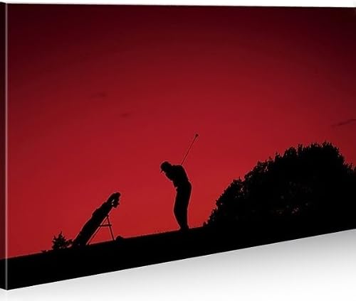 islandburner Bild Bilder auf Leinwand Golfing Golf 1p XXL Poster Leinwandbild Wandbild Dekoartikel W