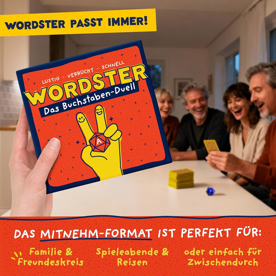 Das Buchstaben-Duell - Lustiges Spiel für Erwachsene und Jugendliche - Stadt Land Fluss Kartenspiel