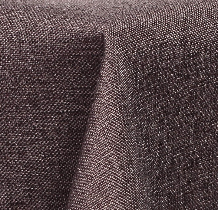 Textil Tischdecke - Leinen Optik - wasserabweisend oval (braun, oval 135x180) Braun oval 135x180, Br