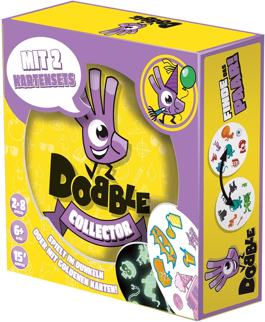 Asmodee, Dobble Collector, DE-Version, Familienspiel, Kartenspiel, Schnelles und lustiges Gesellscha