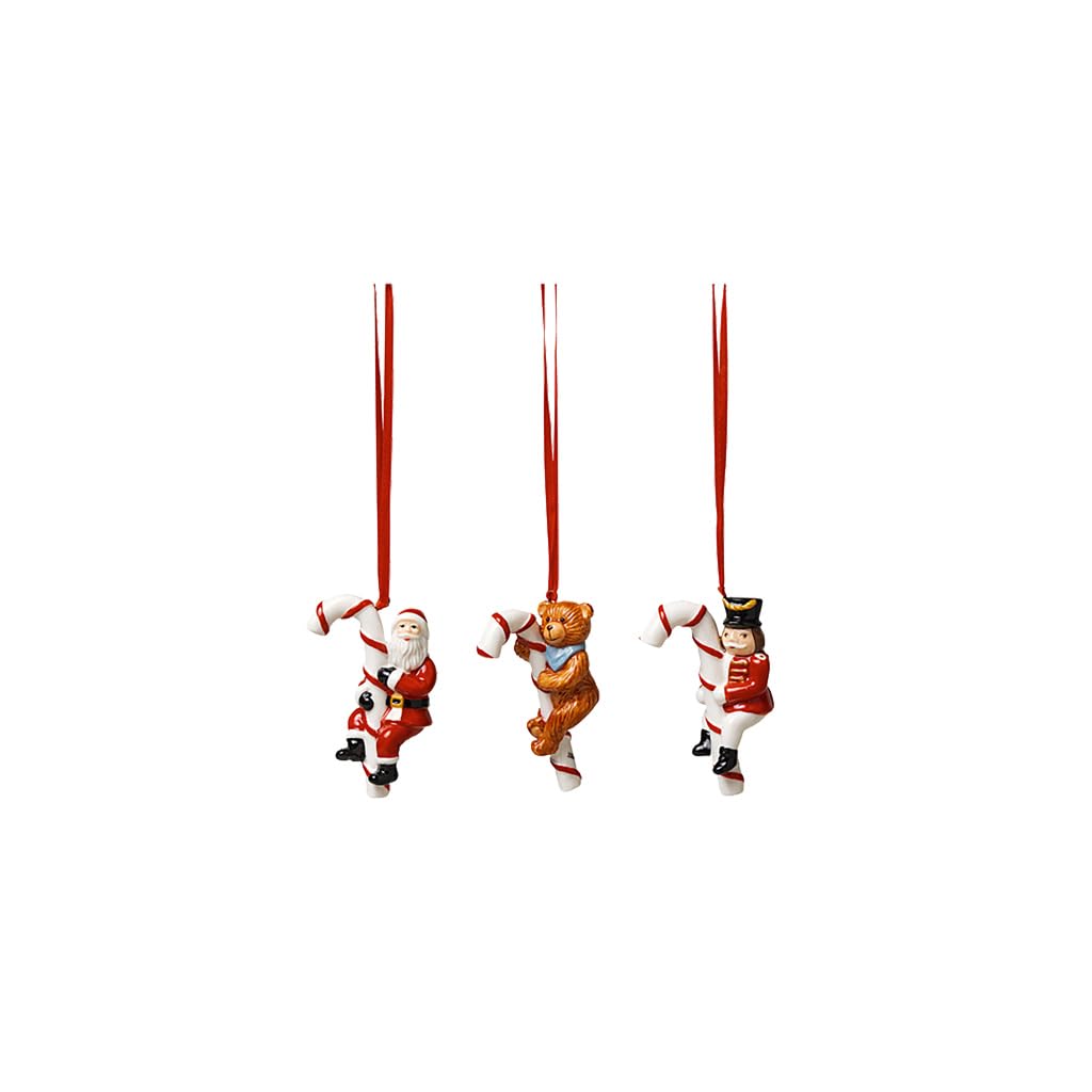 Villeroy & Boch - Nostalgic Ornaments Ornamente Zuckerstange Set 3-teilig Bunt, Ornament, Baumschmuc
