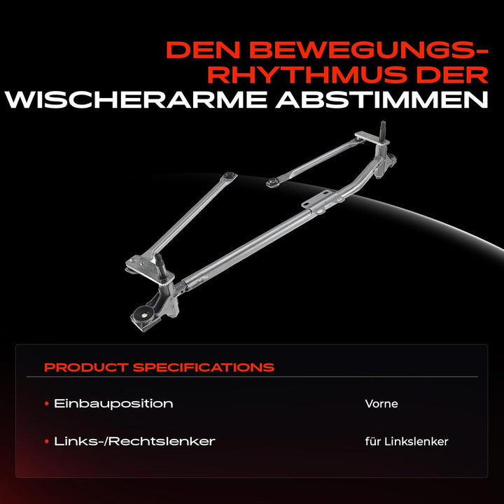 Frankberg 1x Scheibenwischer Wischergestänge Scheibenwischergestänge ohne Motor Vorne Links oder Rec