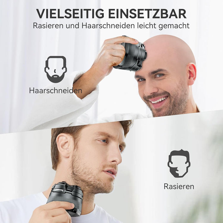 Glatzen Rasierer Herren, kensen Kopfrasierer Glatze Wasserdicht Kopf Rasierer Herren Wiederaufladbar