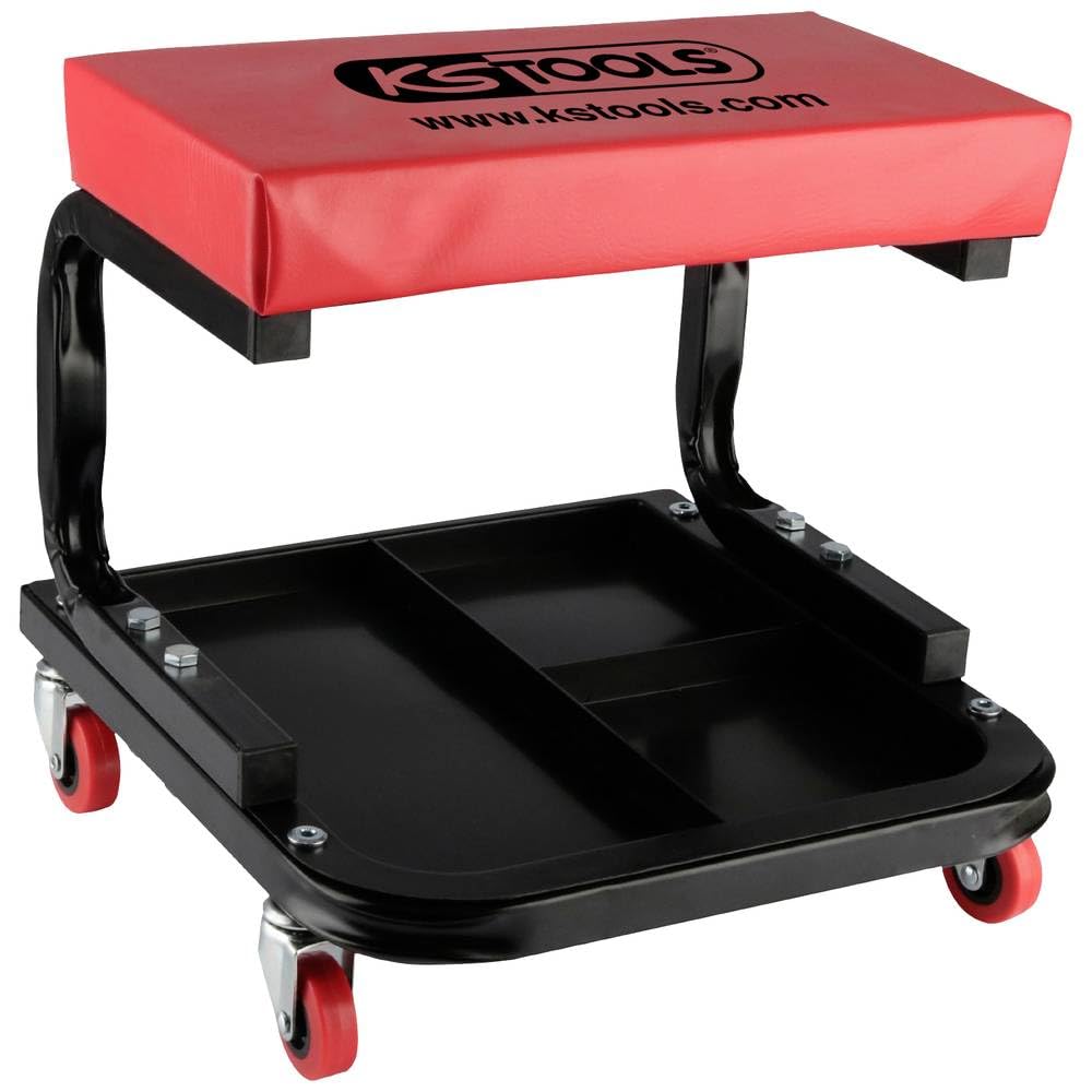 KS Tools 500.8020 Fahrbarer Werkstatthocker, L440xB360xH360mm