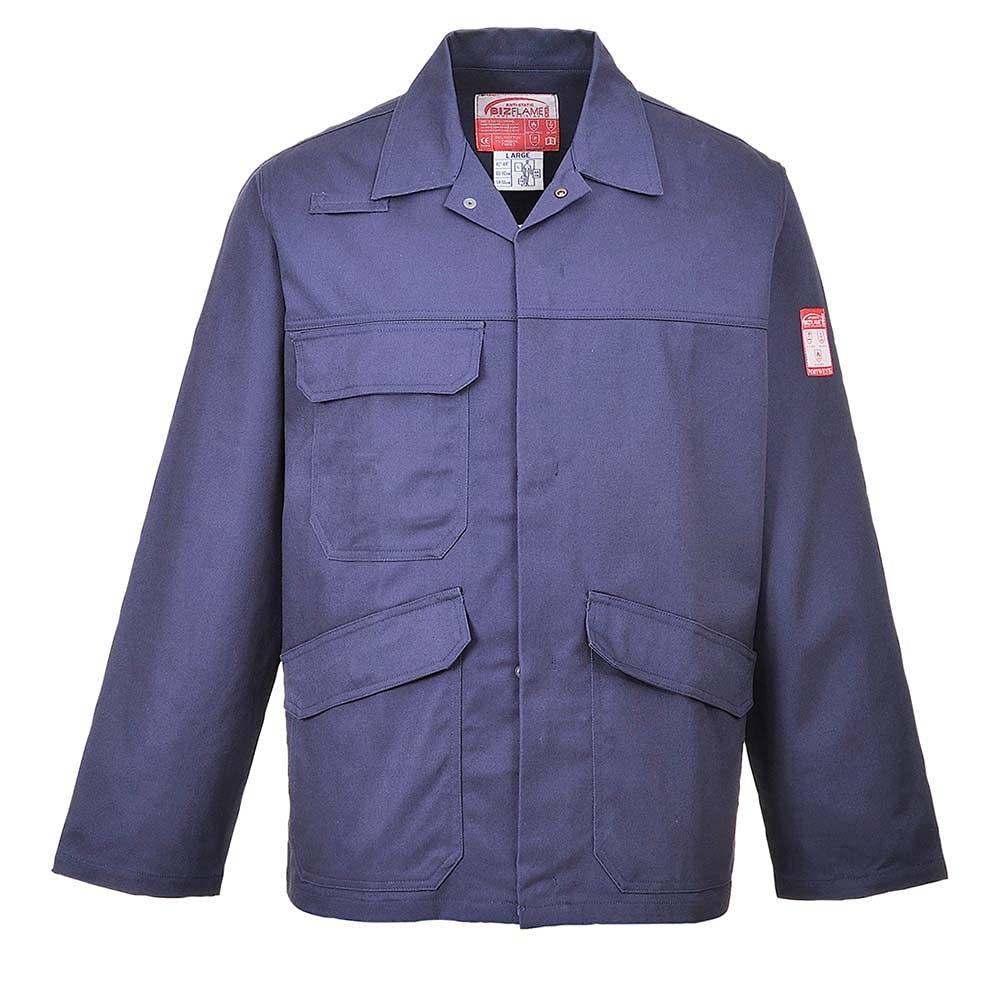 Portwest FR35NARL Bizflame Pro, Jacke, normale Passform, Grösse: L, Marineblau