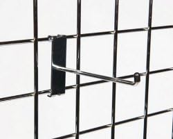 Gitterhaken einfach Länge 100mm (10 Stück) - Dekogitter Haken - Gridwall Hooks (200mm), 200mm