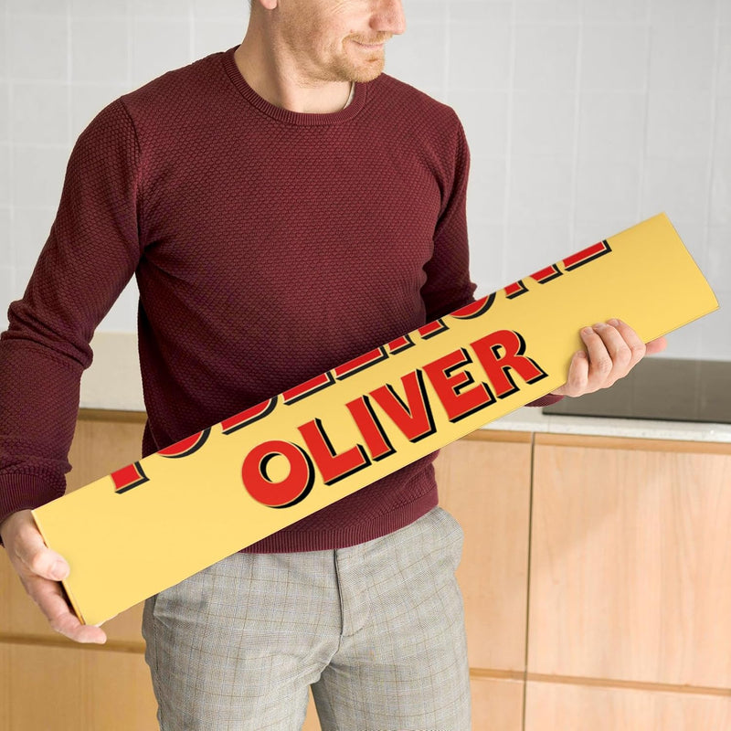 XXL Toblerone Personalisiert mit Name - 4.5 KG Personalisiertes Riesen Toblerone Schokoladengeschenk
