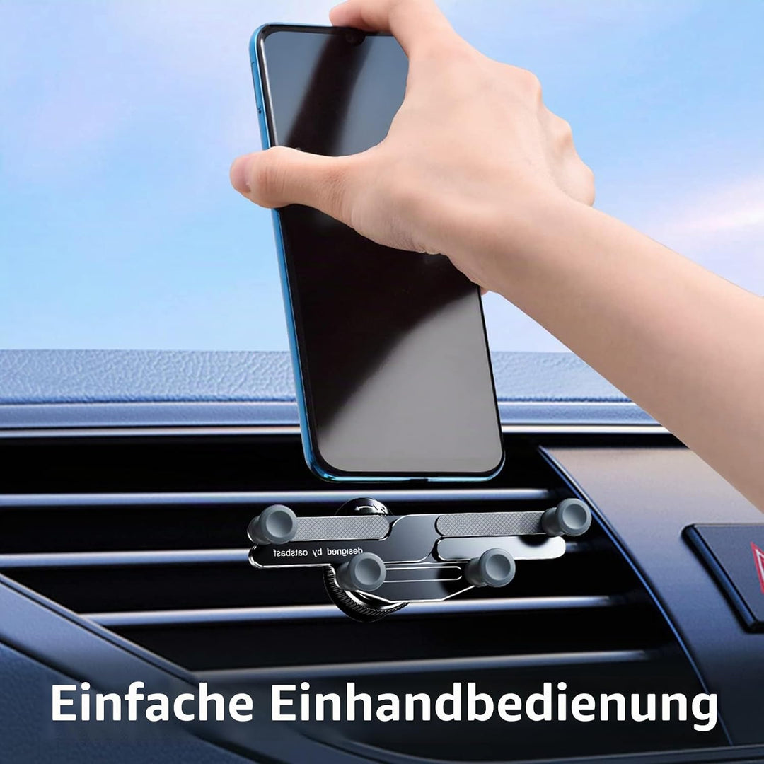 OATSBASF Kfz-Handyhalterung, Freisprecheinrichtung, Schwerkraft-Lüftungsschlitz-Autohalterung, geeig