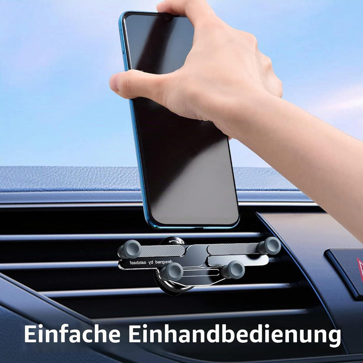 OATSBASF Kfz-Handyhalterung, Freisprecheinrichtung, Schwerkraft-Lüftungsschlitz-Autohalterung, geeig