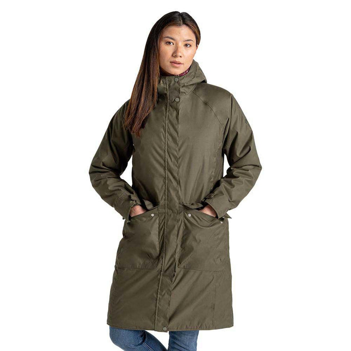 Craghoppers Damen Caithneshort Jacke mit Ärmeln Wasserdichte Jacke 40 Olivgrün (Wild Olive), 40 Oliv