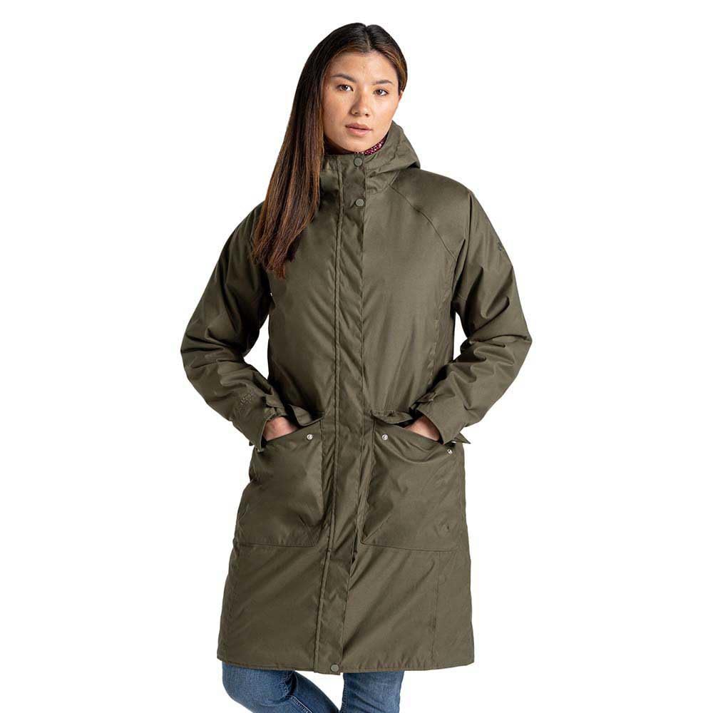 Craghoppers Damen Caithneshort Jacke mit Ärmeln Wasserdichte Jacke 44 Olivgrün (Wild Olive), 44 Oliv