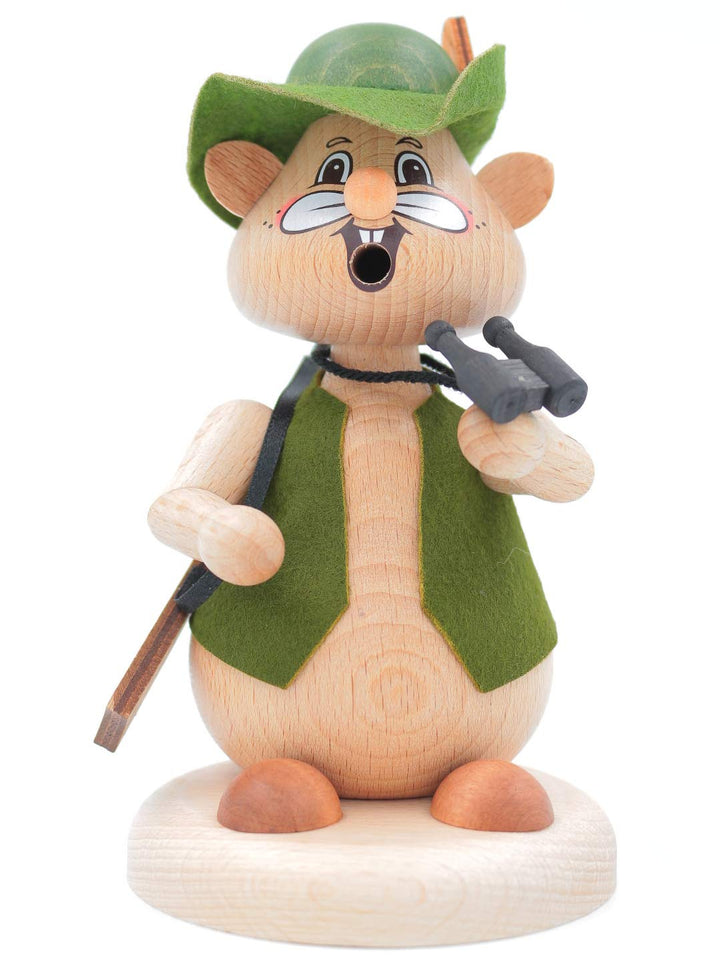 Kuhnert - Hamster Räuchermann Räucherfigur Massivholz gedrechselt 13cm (Jäger), Jäger