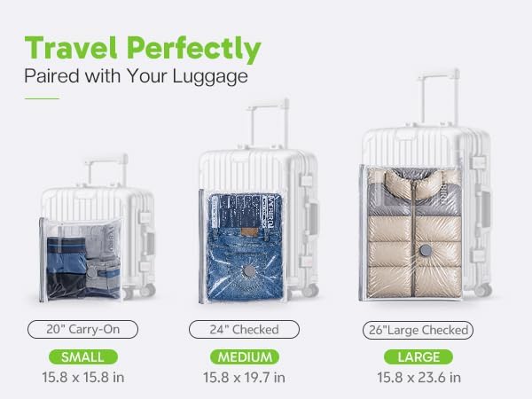 9 Stück Vakuumbeutel für Kleidung mit USB-Elektropumpe, Vacuum Bag Reisen | (3x 40x40cm, 3x 40x50cm,