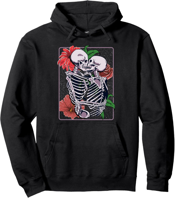 Skelette küssen! Goth Geschenk Pullover Hoodie