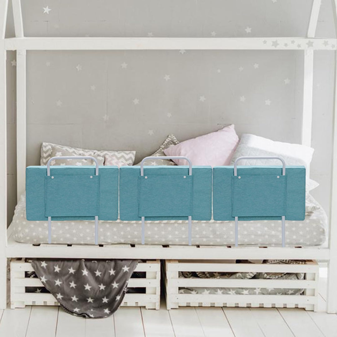 1x Bettgitter 50cm Bettschutzgitter für Kinderbett, Rausfallschutz Bett Bettgitter, Weich Höhenverst