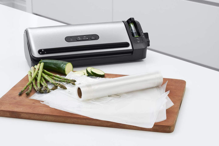 FoodSaver, wiederverwendbare Vakuumbeutel | für FoodSaver Lebensmittel-Vakuumierer | BPA-frei | 4 Ro