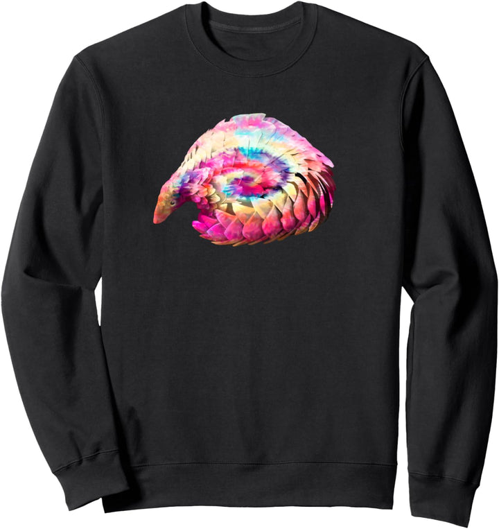 Pangolin Hippie Tie Dye Colorful Rainbow Design Gift Sweatshirt