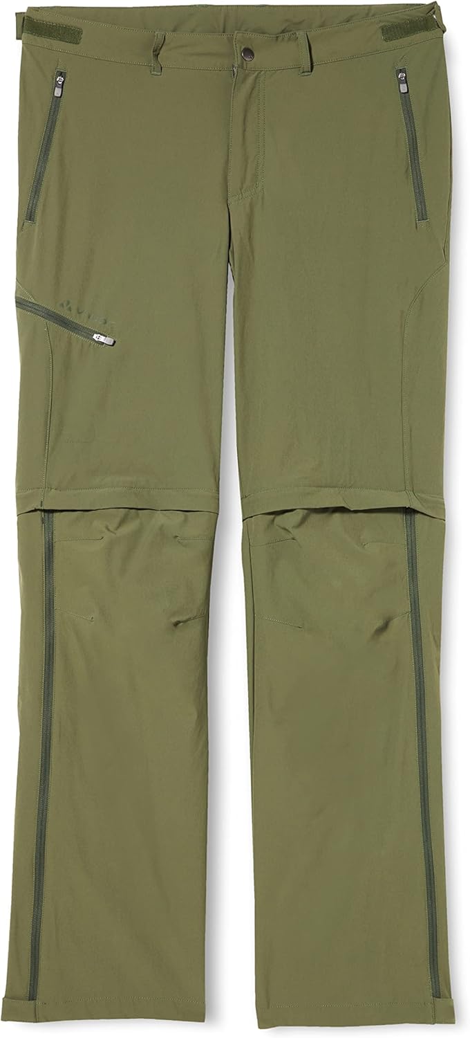 VAUDE Men's Stretch T-Zip Pants II, Hiking Pants Cedar Wood 52, Cedar Wood 52